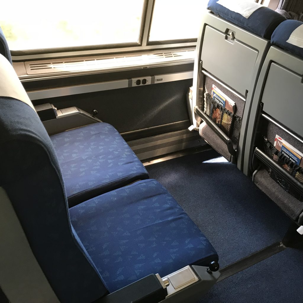 Amtrak's long-distance coach seats