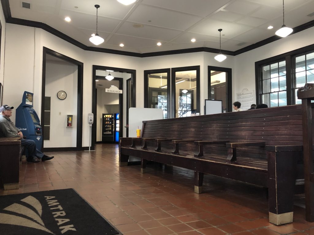 Waiting area Wilson NC Amtrak Station