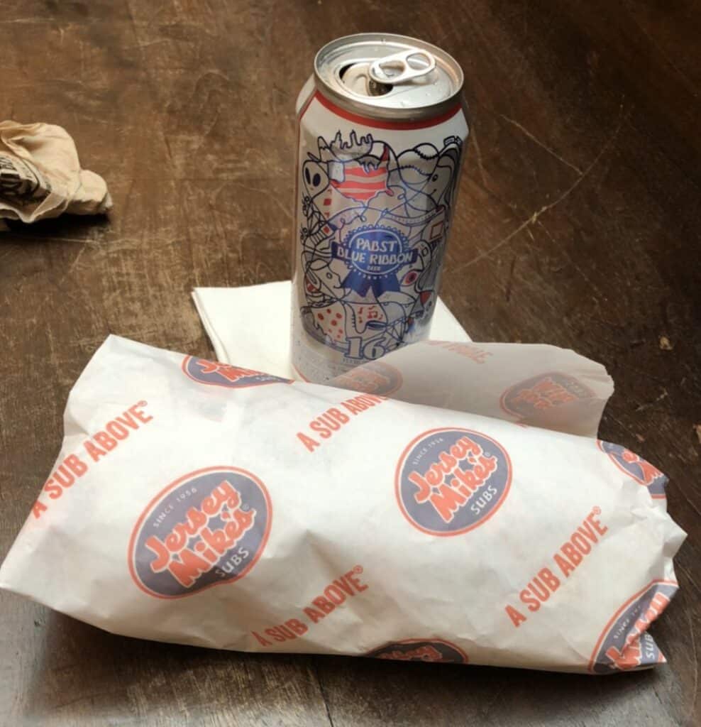 Jersey Mikes and PBR