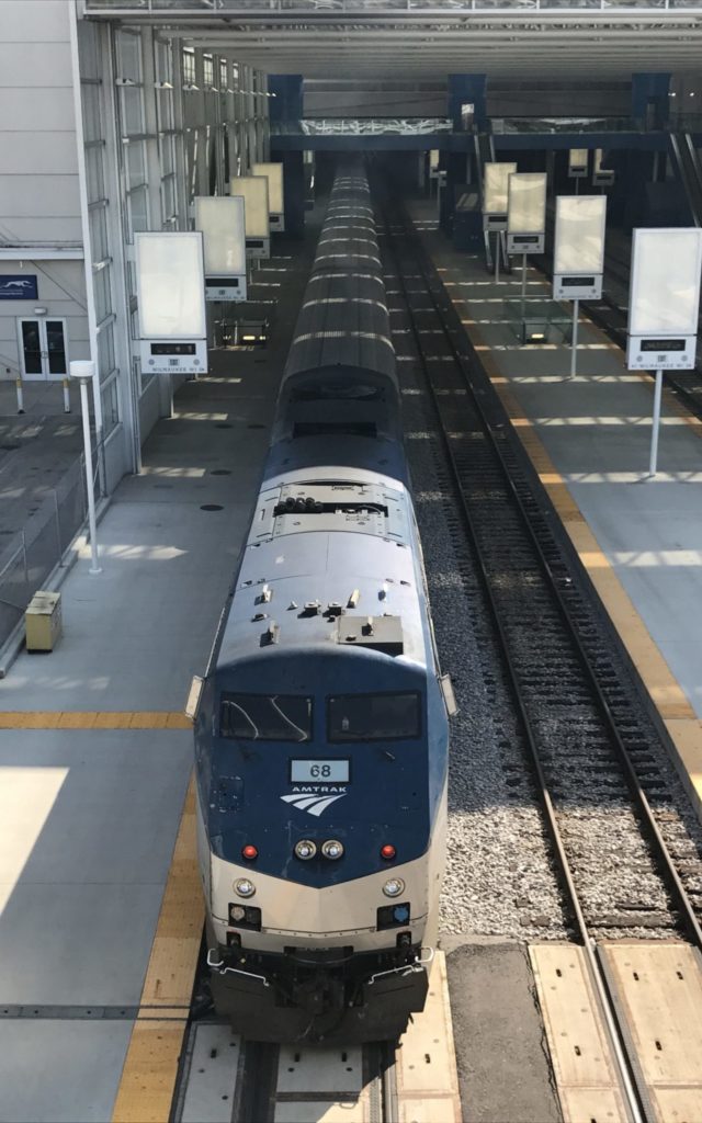 Amtrak's Hiawatha in Milwaukee, WI