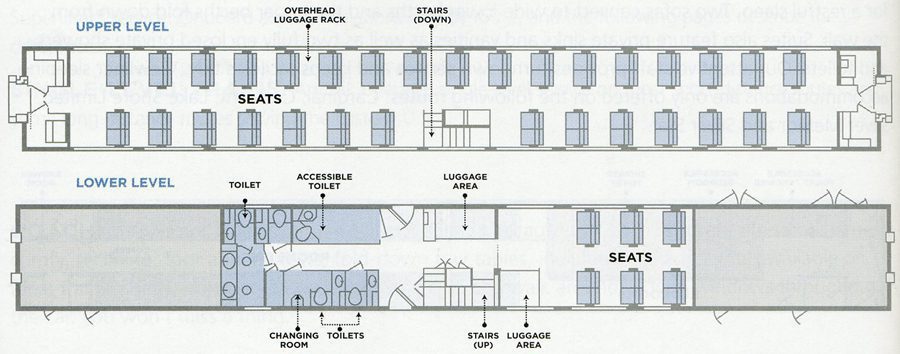 Amtrak Superliner Coach Car Diagram