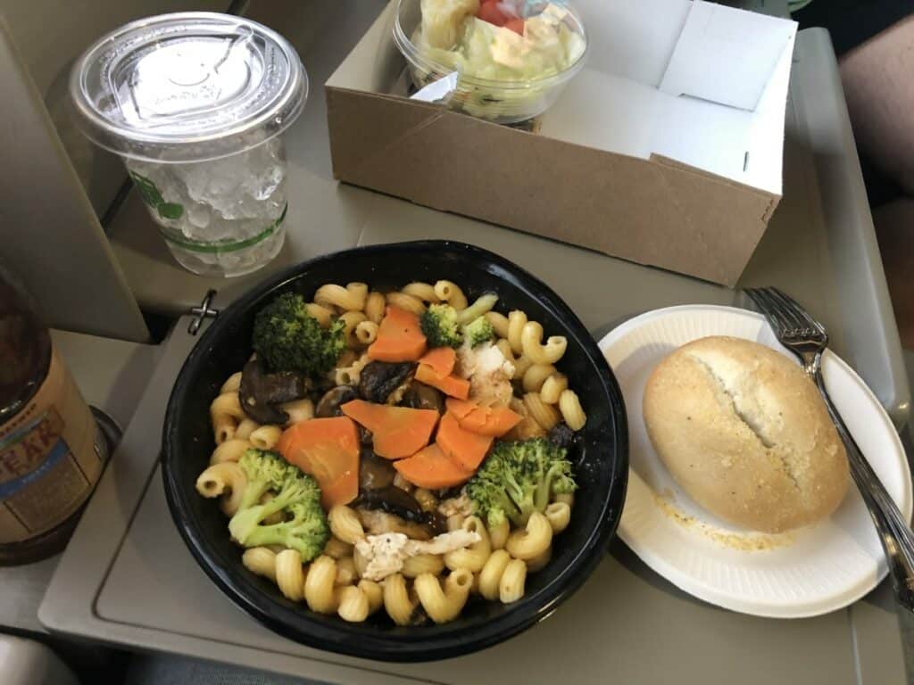 Amtrak's Flex dining meal