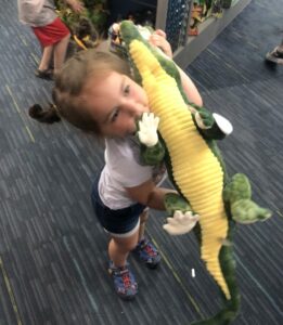 Mack and her alligator