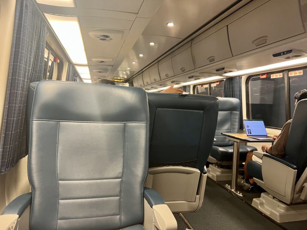 Amtrak's Acela First Class Seating