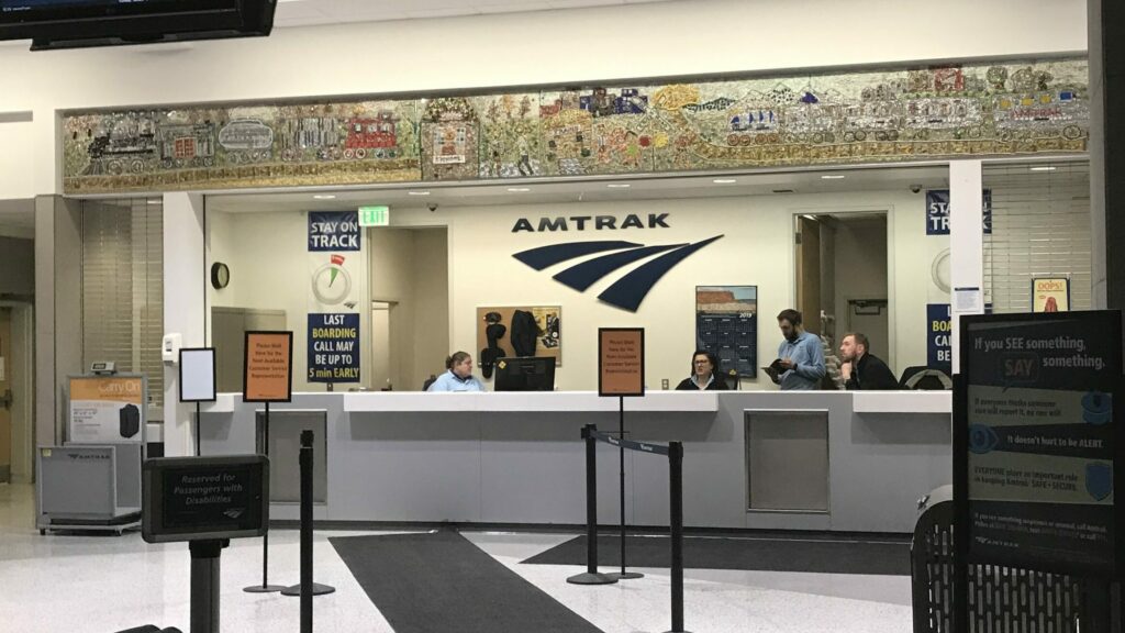 Milwaukee Amtrak ticket counter