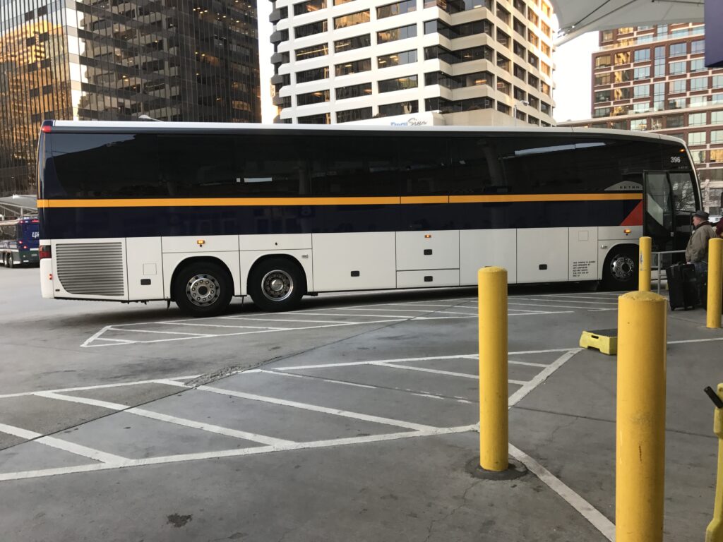 Amtrak Connecting Service Bus