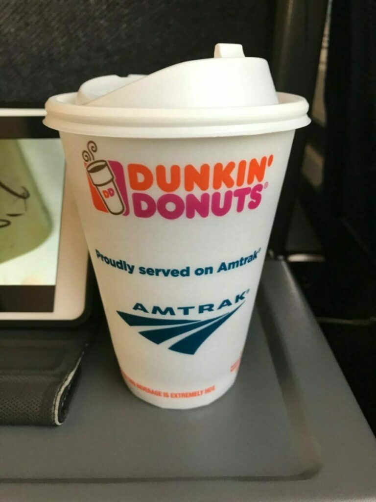 Coffee on a NEC train