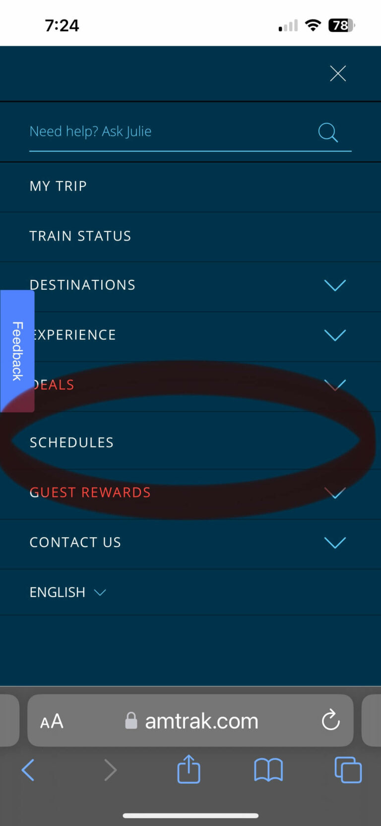 A circle highlighting the schedule button.