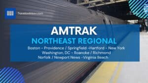 Amtrak Northeast Regional Title car showing Amfleet Cars